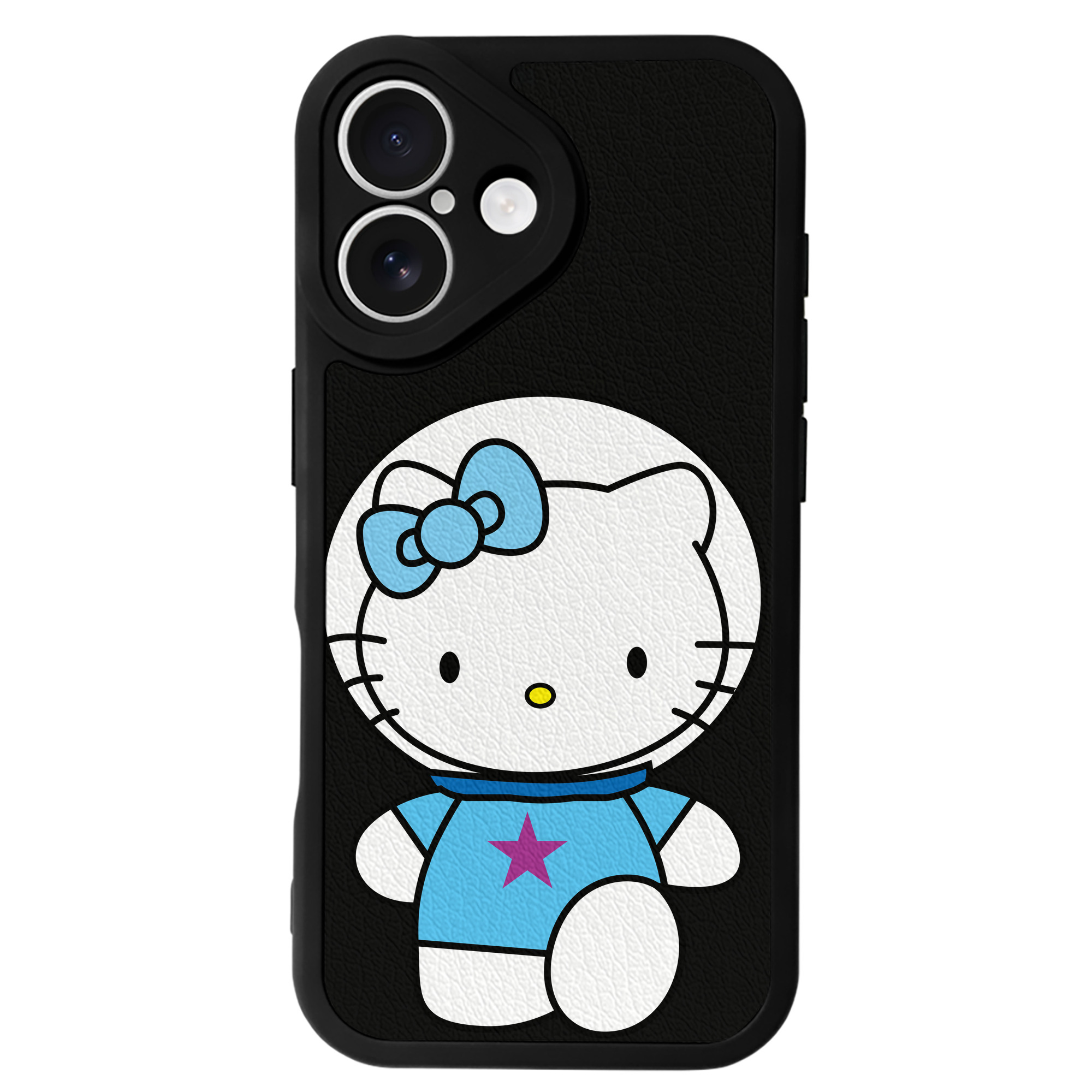 （画像用） Hello Kitty ハローキティ 【iPhone 16シリーズ対応】シリコンスマホケース（レザー調） 材質：シリコン